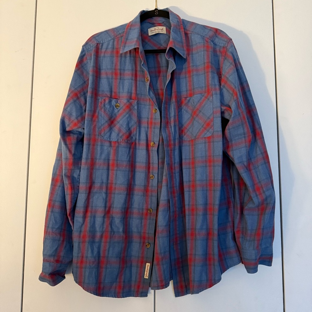 Make an offer! Weatherproof men’s Vintage Red and Blue Plaid Shirt size XL